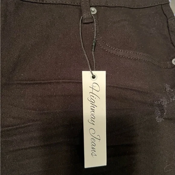 Highway Jeans Women's Black Distressed Denim Daisy Dukes Shorts NWT 22 #1845 - Picture 3 of 7